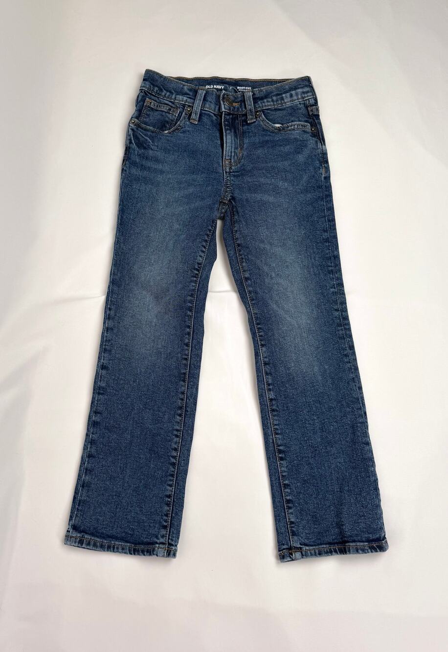 Old Navy Kids Size 7 Boot Cut Blue Denim Jeans Stretch Pants NWOT